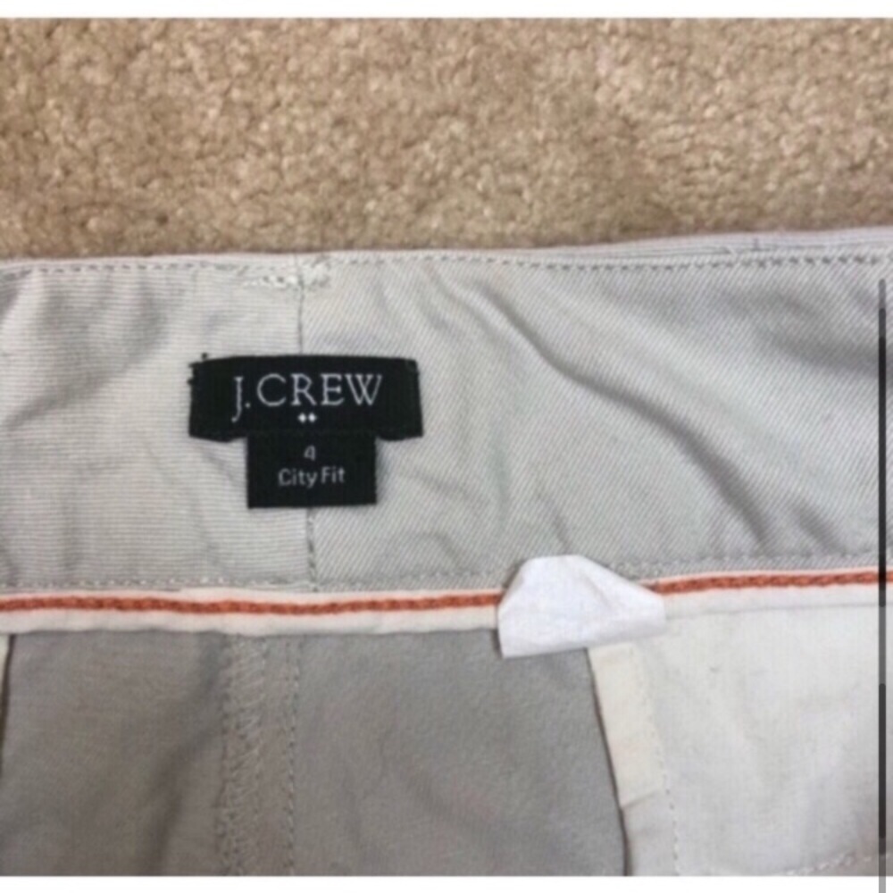 J. Crew City Fit Khaki Cotton shorts Sz 4 - Picture 6 of 7